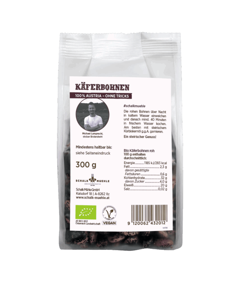 Bio huelsenfruechte Kaeferbohnen back 1