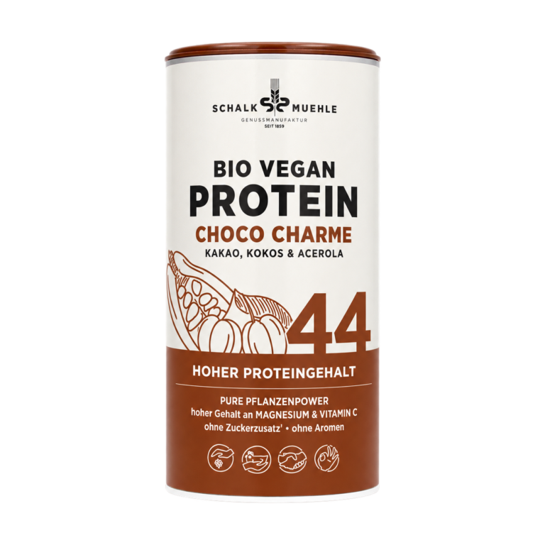Choco Charme Proteindose mit braunem Deckel 6