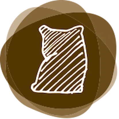 Scribble-Icon eines Papiersacks als Verpackungsart